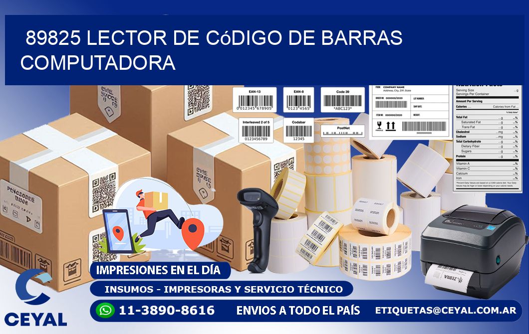 89825 Lector de código de barras computadora
