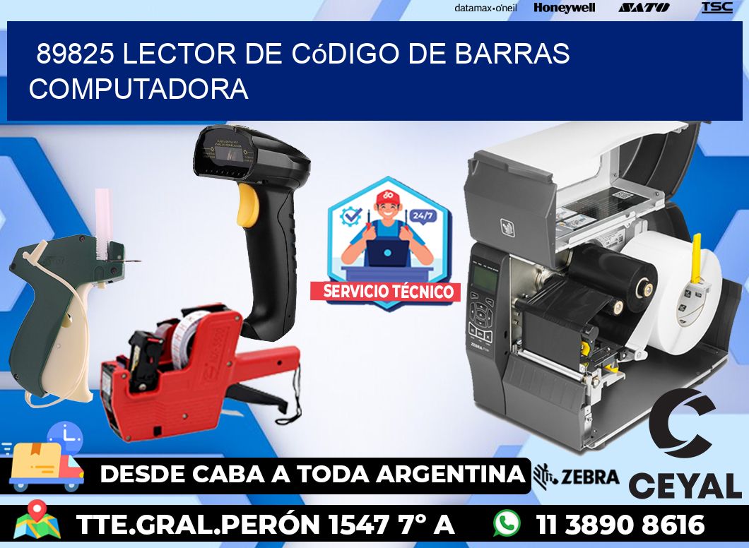 89825 Lector de código de barras computadora