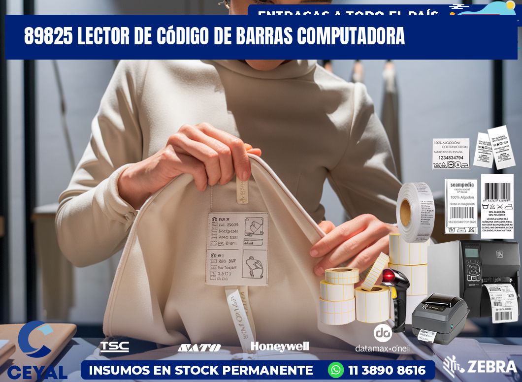 89825 Lector de código de barras computadora