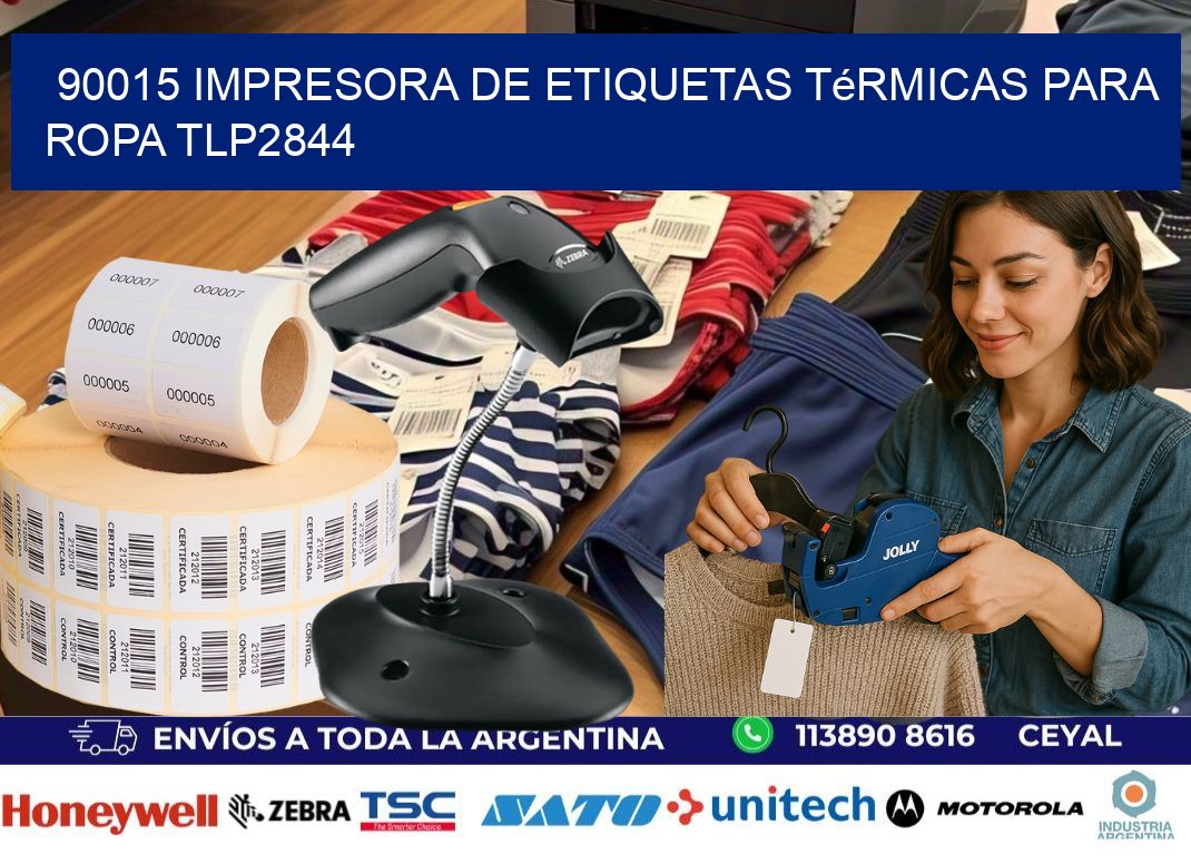 90015 impresora de etiquetas térmicas para ropa TLP2844