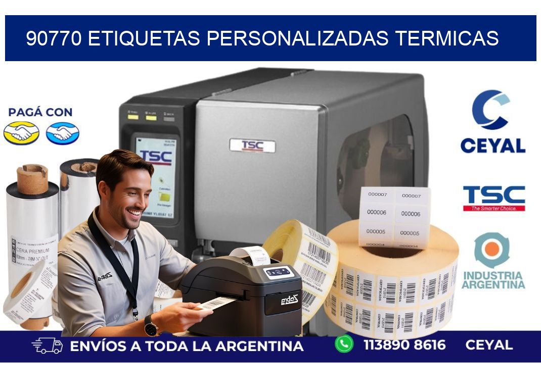 90770 Etiquetas personalizadas termicas