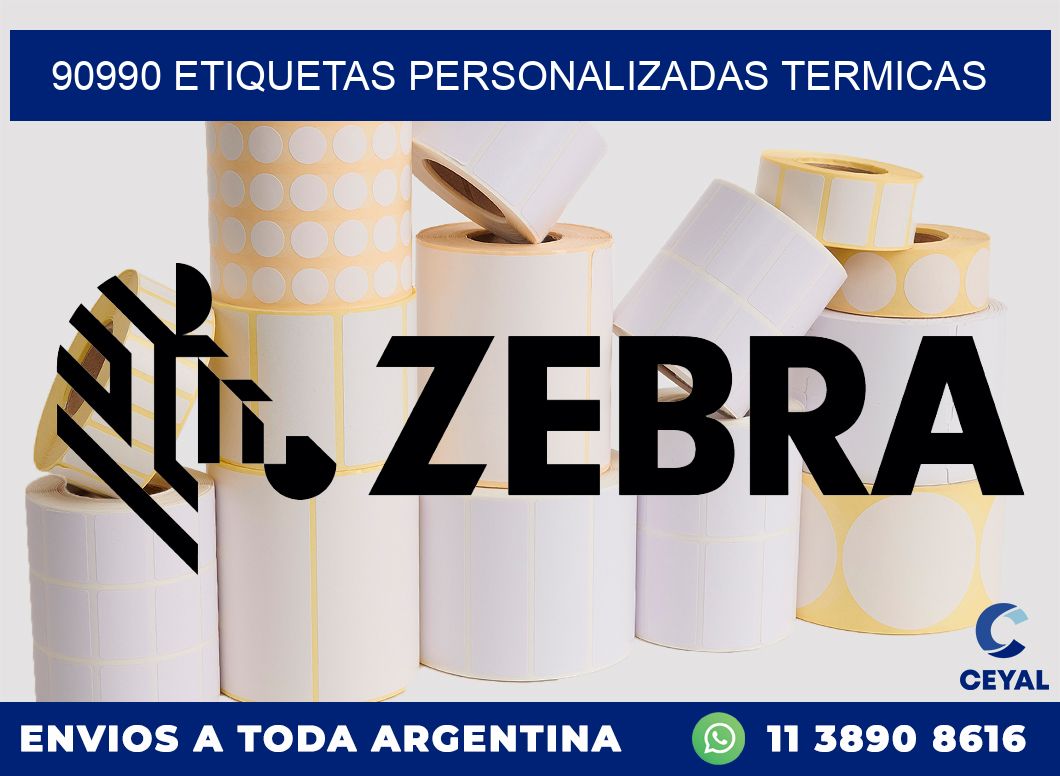 90990 Etiquetas personalizadas termicas