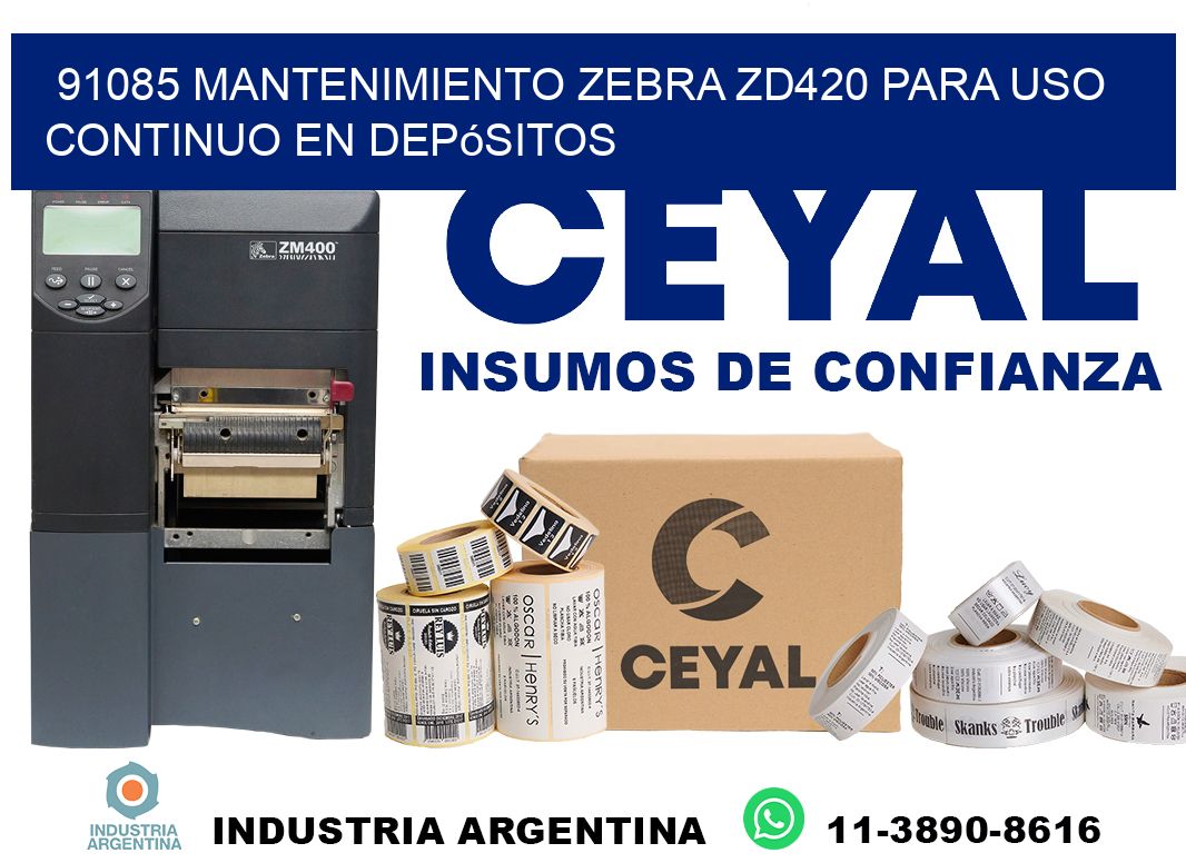 91085 mantenimiento zebra zd420 para uso continuo en depósitos
