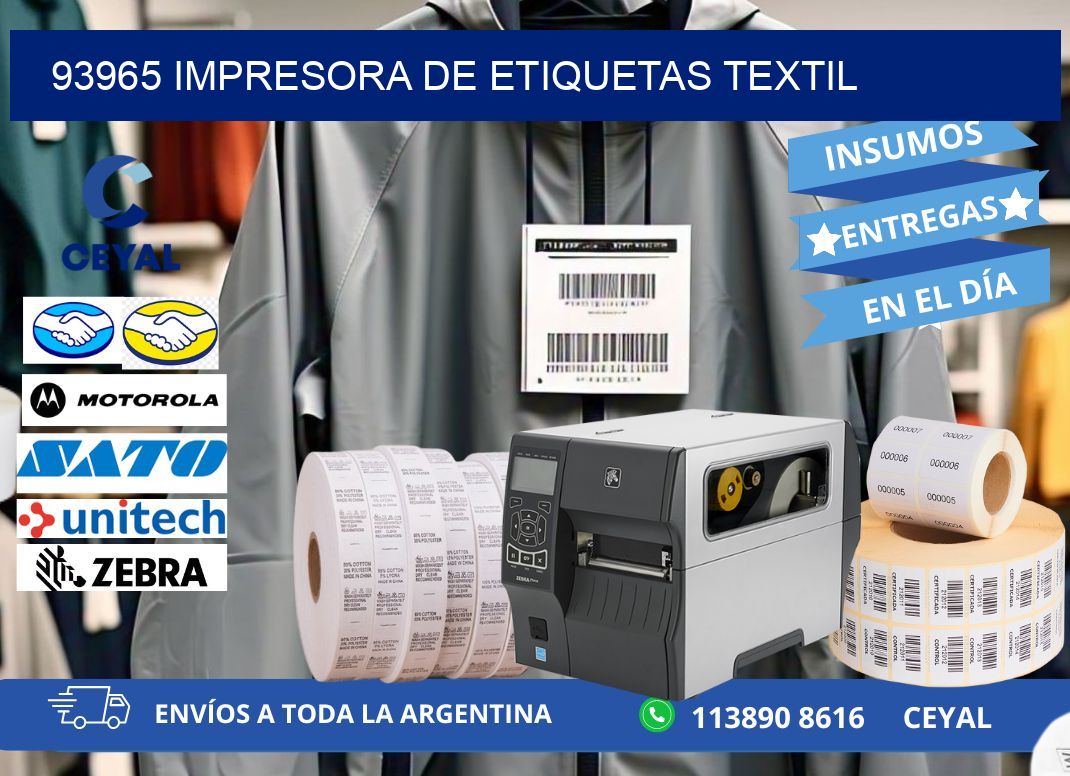 93965 Impresora de etiquetas textil