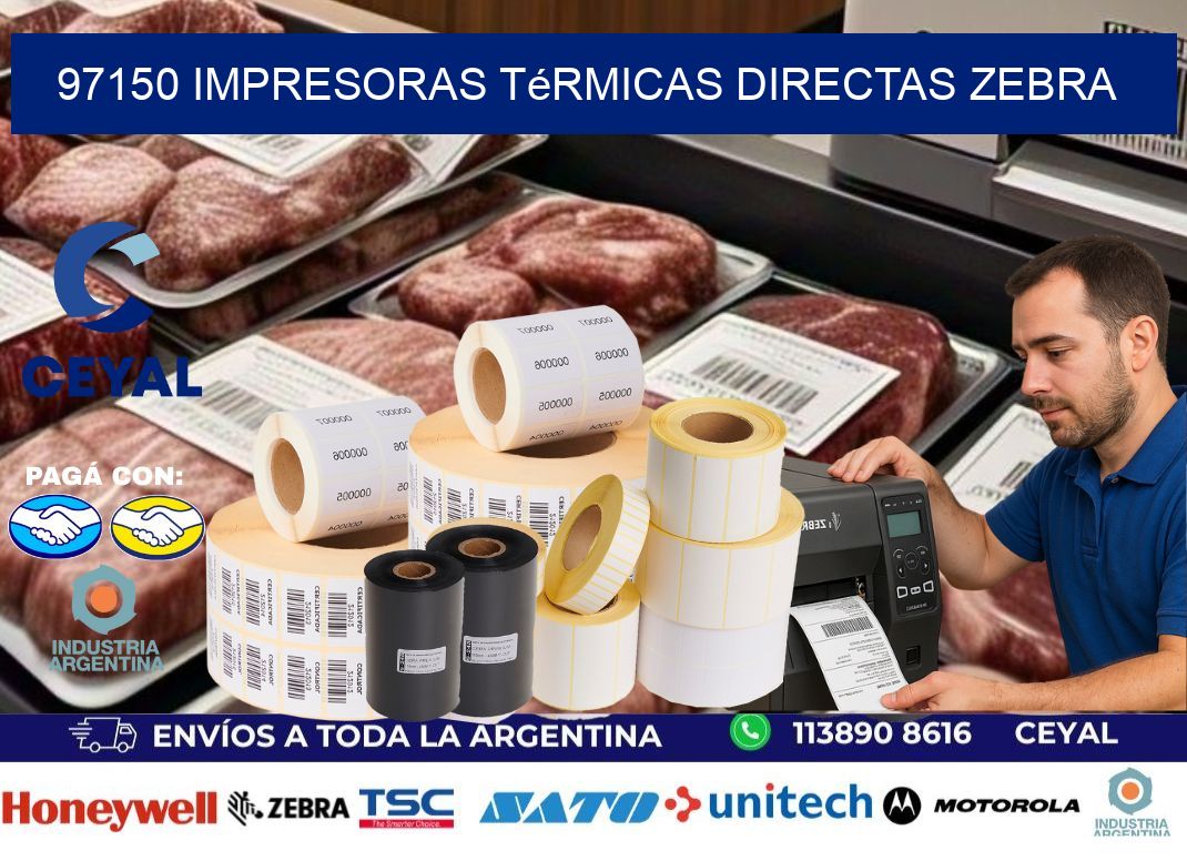 97150 impresoras térmicas directas zebra