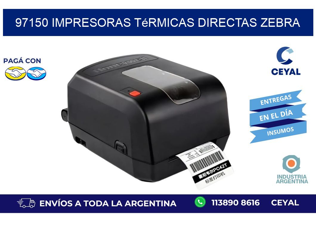 97150 impresoras térmicas directas zebra