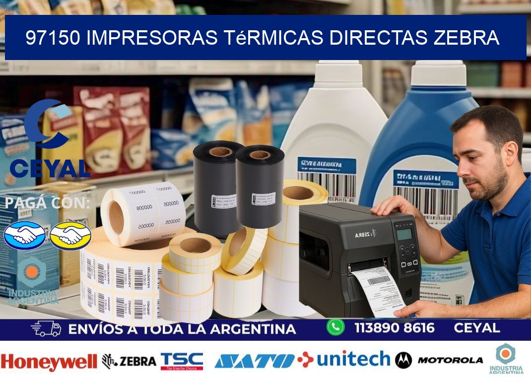 97150 impresoras térmicas directas zebra