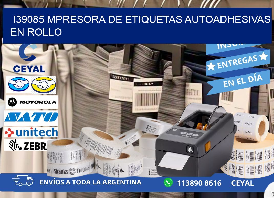 I39085 mpresora de etiquetas autoadhesivas en rollo