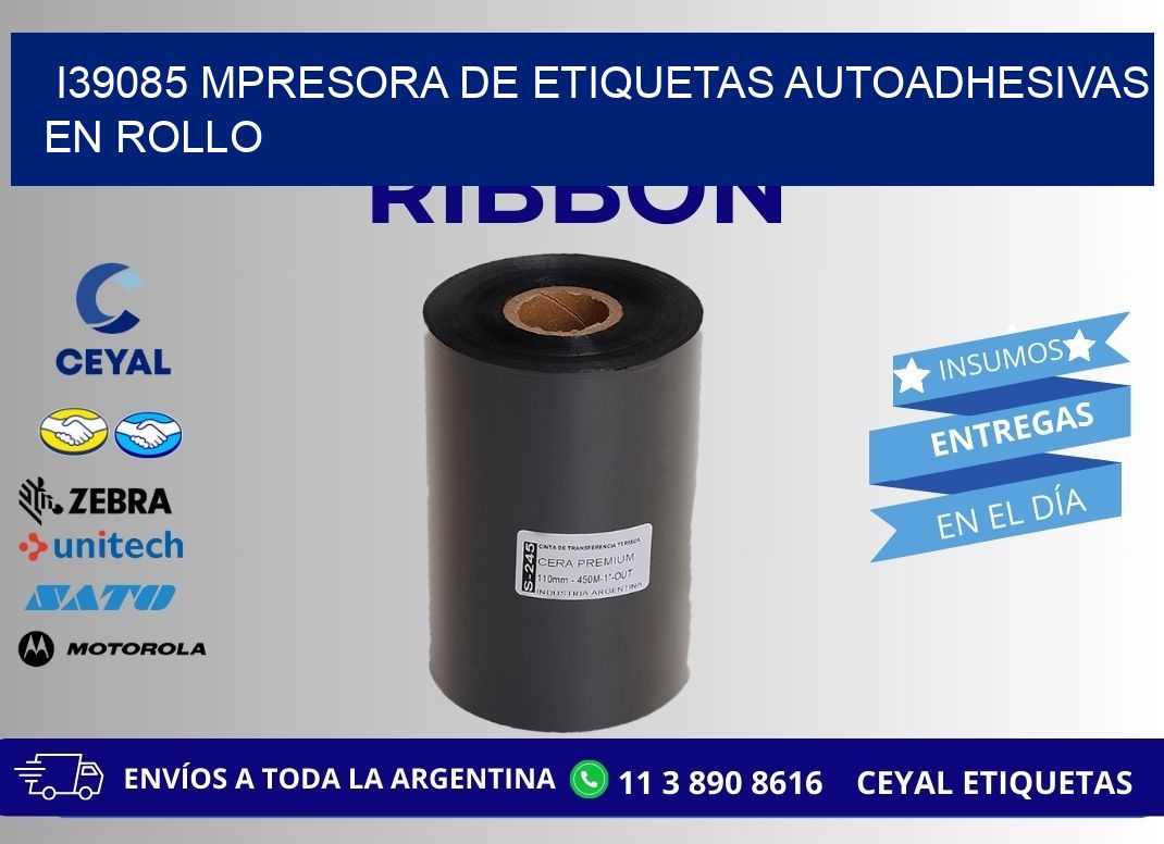 I39085 mpresora de etiquetas autoadhesivas en rollo