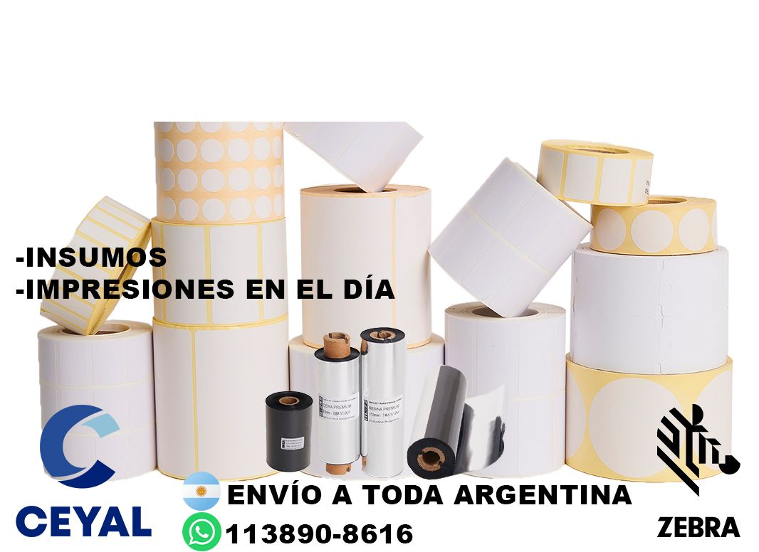impresora codigos + 51600 etiquetas + ribbon