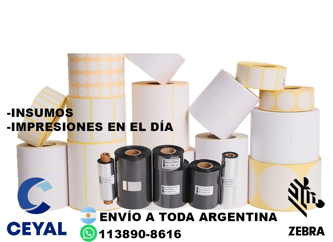 impresora industrial + 38730 etiquetas + ribbon