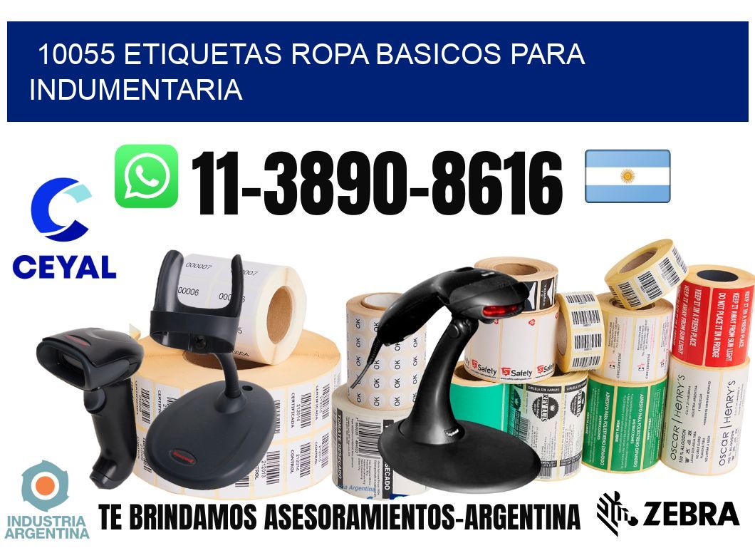 10055 Etiquetas ropa basicos para indumentaria