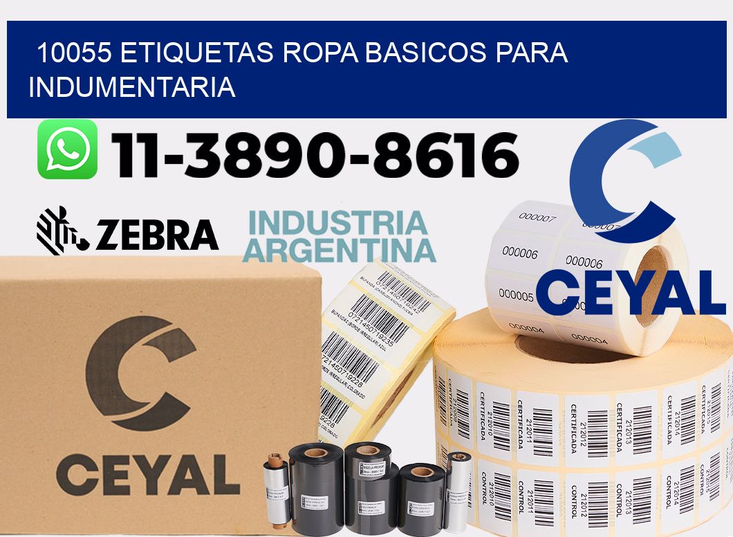 10055 Etiquetas ropa basicos para indumentaria