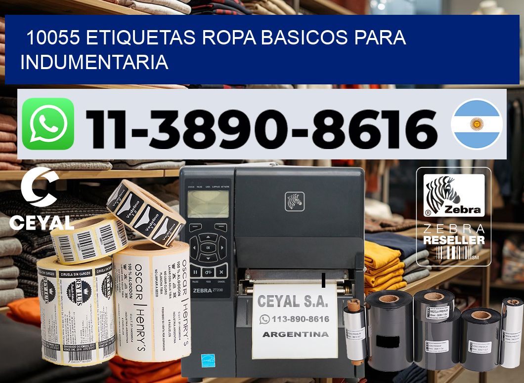 10055 Etiquetas ropa basicos para indumentaria
