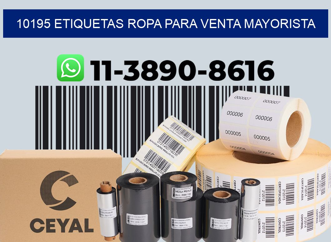 10195 Etiquetas ropa para venta mayorista
