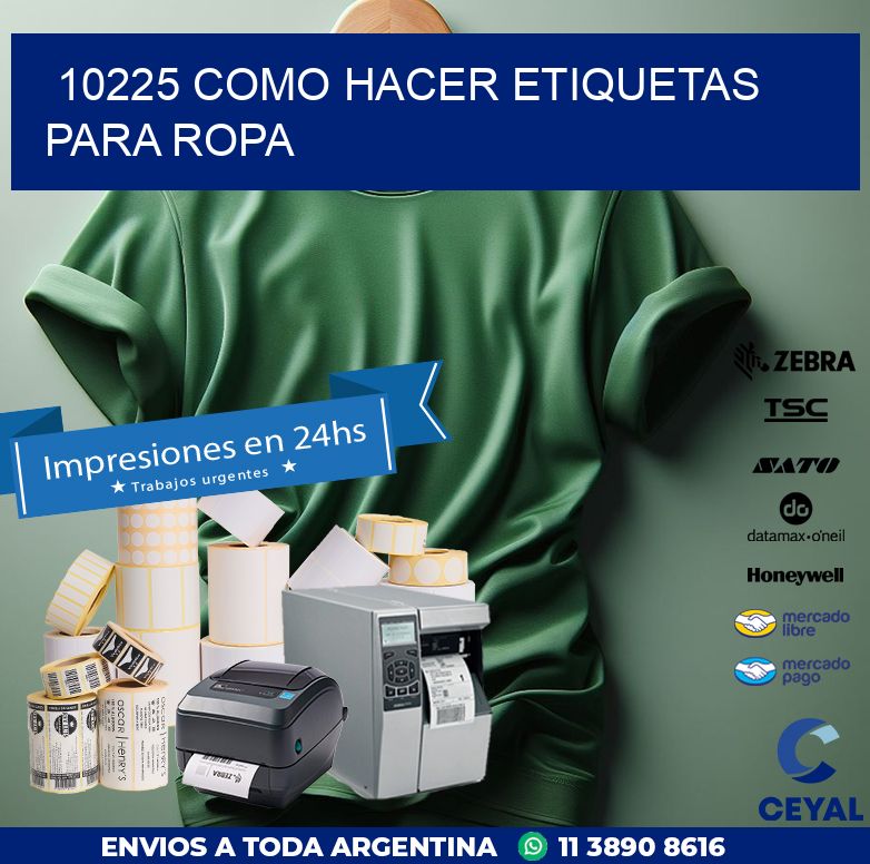 10225 como hacer etiquetas para ropa