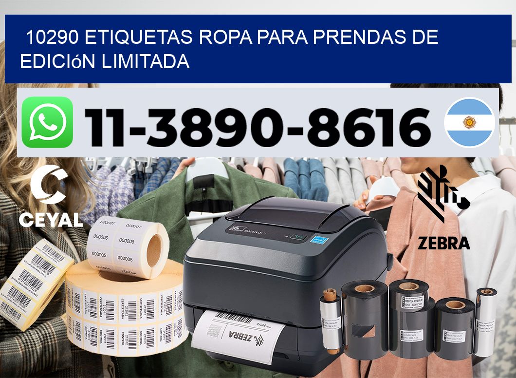 10290 Etiquetas ropa para prendas de edición limitada