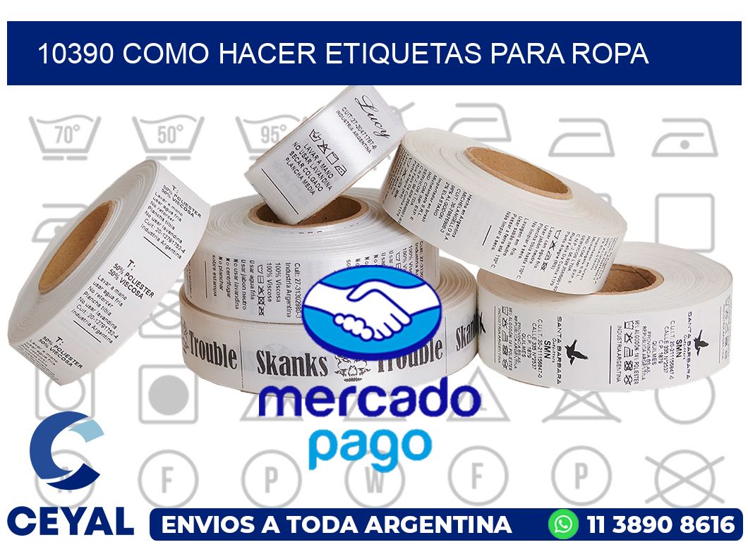 10390 como hacer etiquetas para ropa