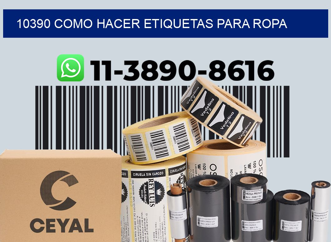 10390 como hacer etiquetas para ropa