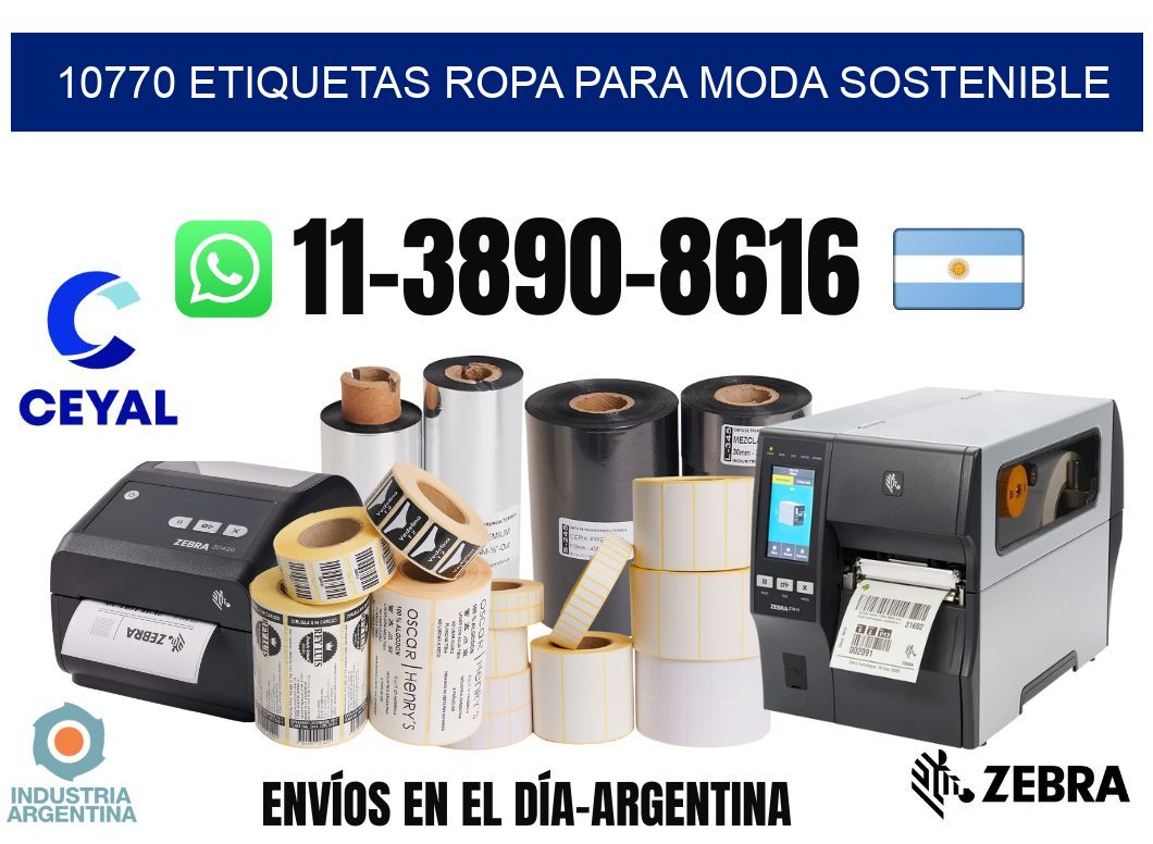 10770 Etiquetas ropa para moda sostenible