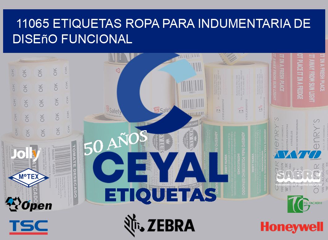 11065 Etiquetas ropa para indumentaria de diseño funcional
