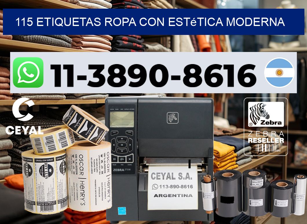 115 Etiquetas ropa con estética moderna