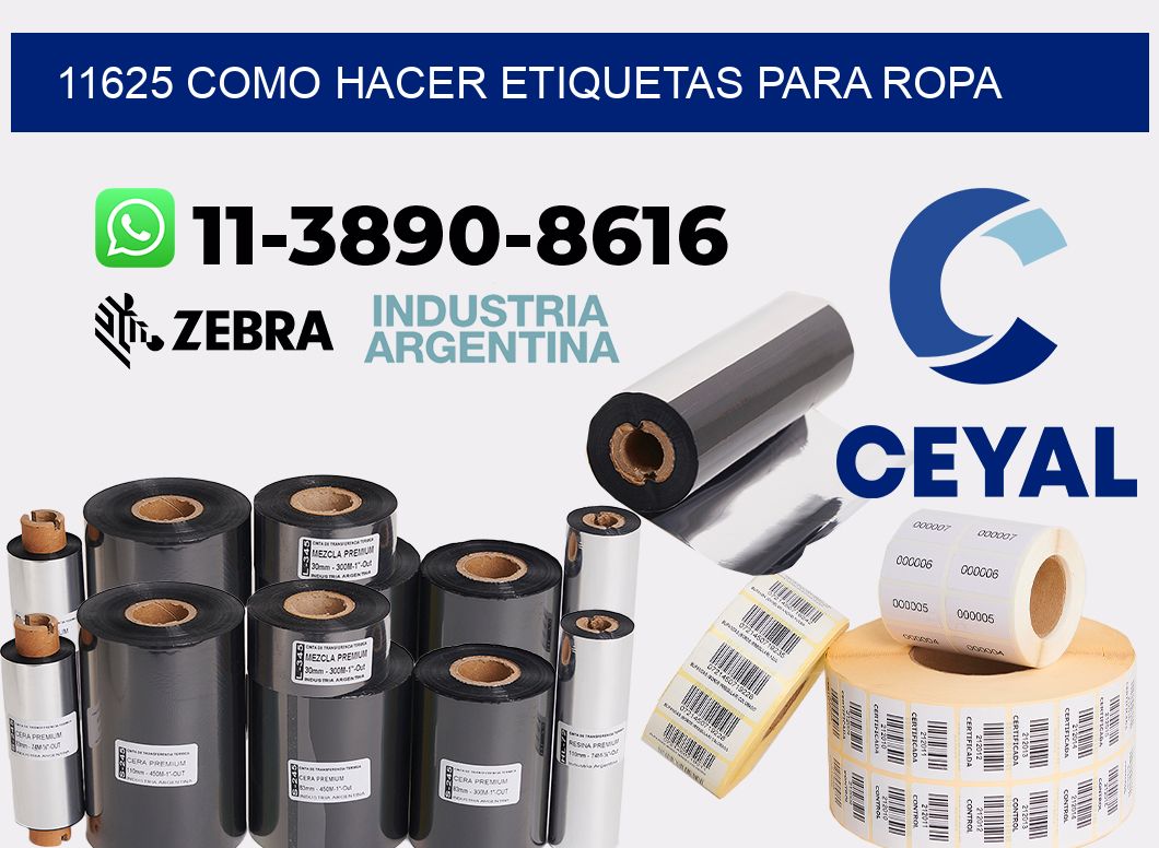 11625 como hacer etiquetas para ropa
