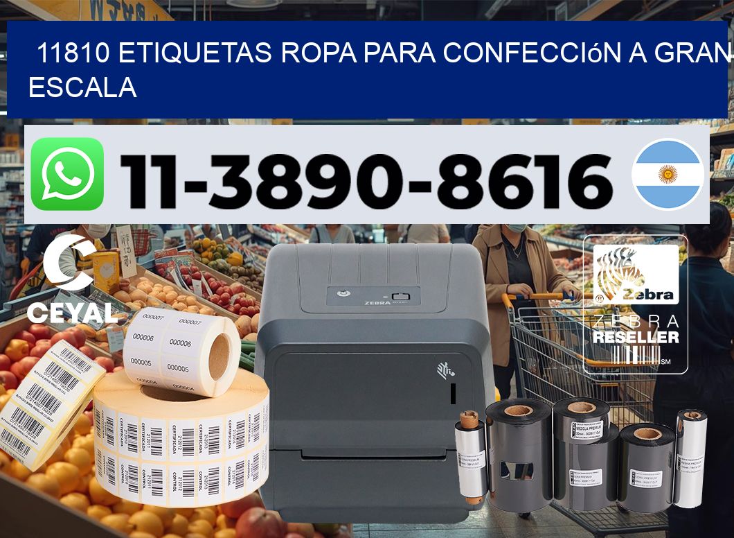 11810 Etiquetas ropa para confección a gran escala