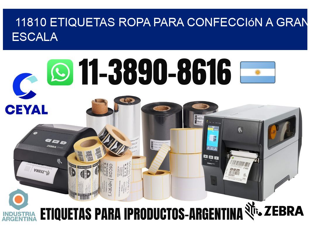 11810 Etiquetas ropa para confección a gran escala
