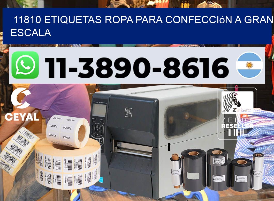 11810 Etiquetas ropa para confección a gran escala