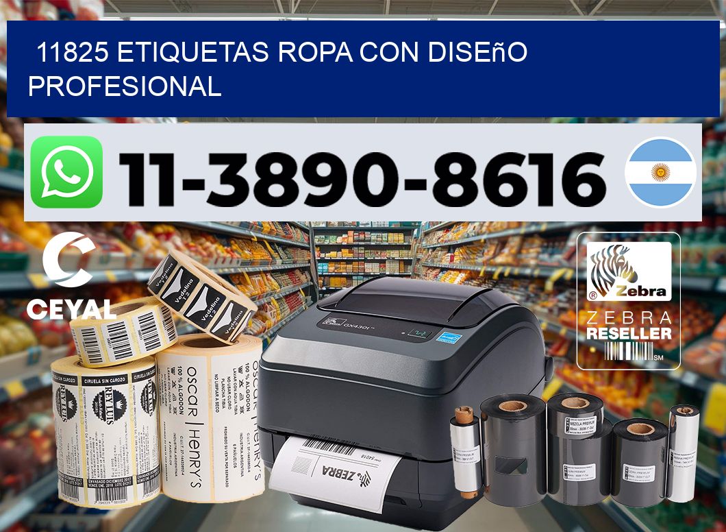 11825 Etiquetas ropa con diseño profesional