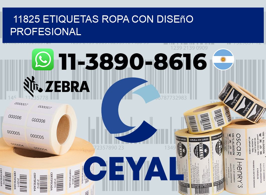 11825 Etiquetas ropa con diseño profesional