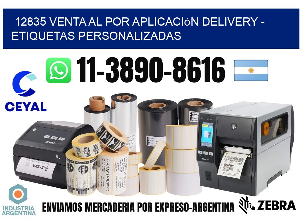 12835 Venta al Por Aplicación delivery - Etiquetas Personalizadas