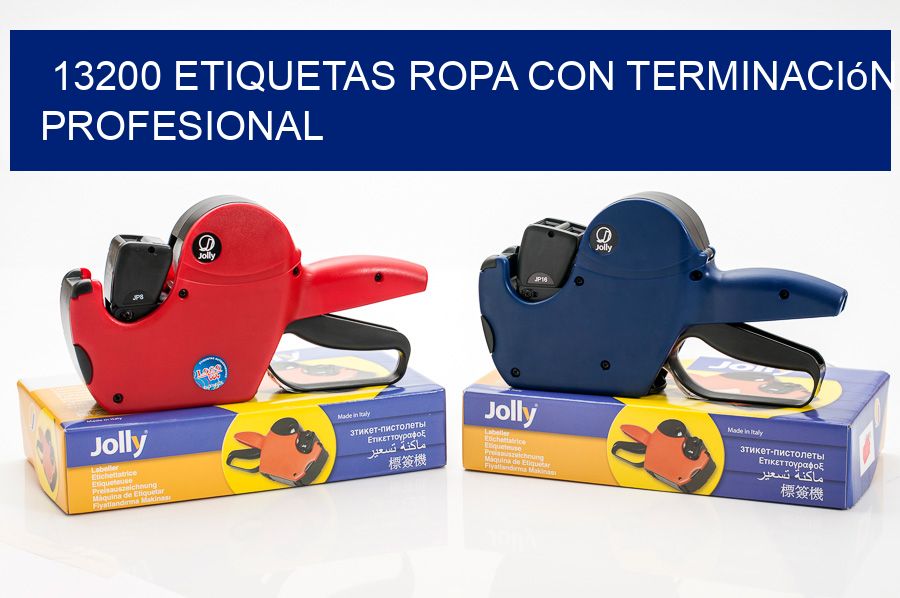 13200 Etiquetas ropa con terminación profesional