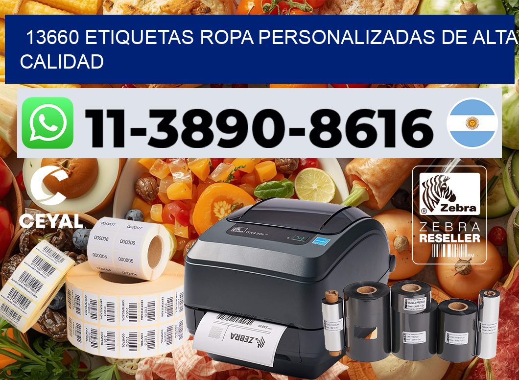 13660 Etiquetas ropa personalizadas de alta calidad