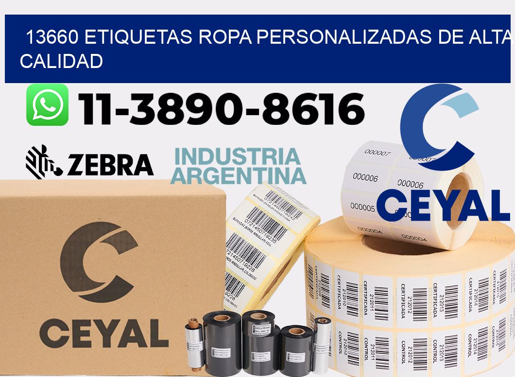 13660 Etiquetas ropa personalizadas de alta calidad