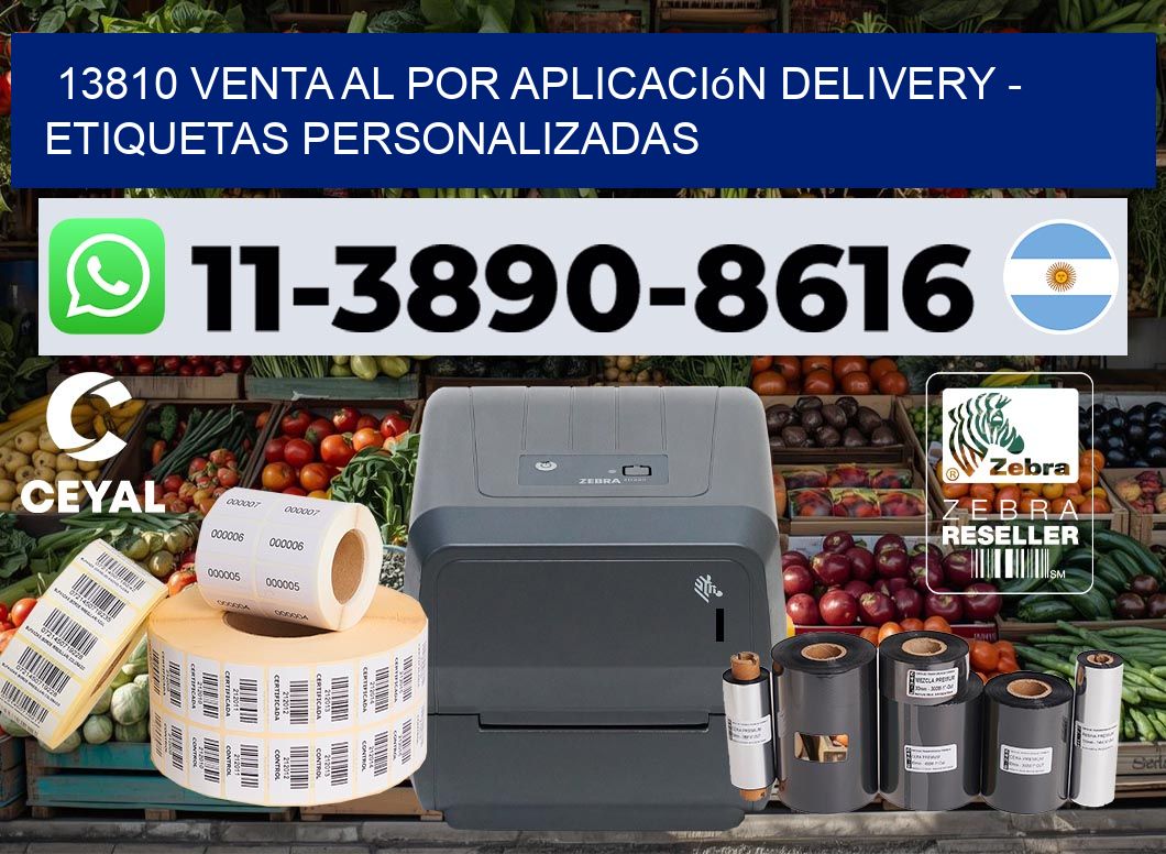 13810 Venta al Por Aplicación delivery – Etiquetas Personalizadas