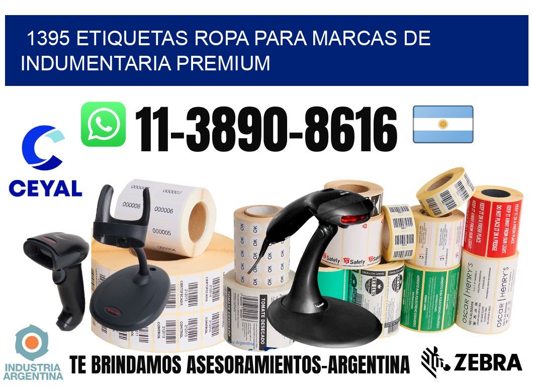 1395 Etiquetas ropa para marcas de indumentaria premium