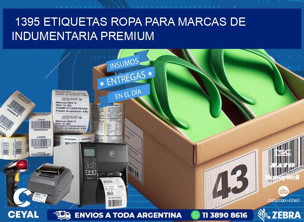1395 Etiquetas ropa para marcas de indumentaria premium
