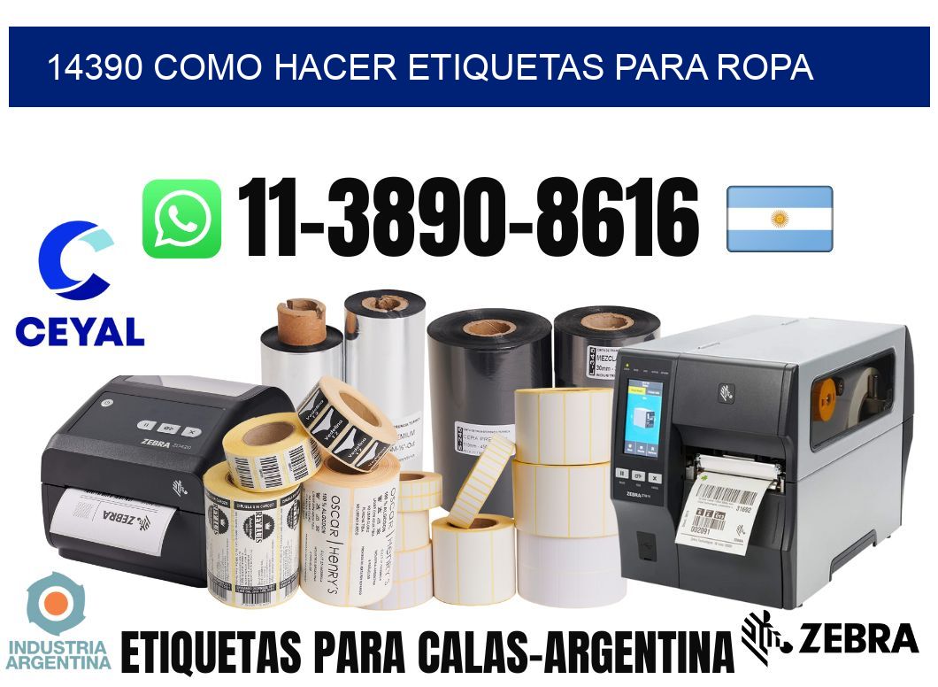 14390 como hacer etiquetas para ropa