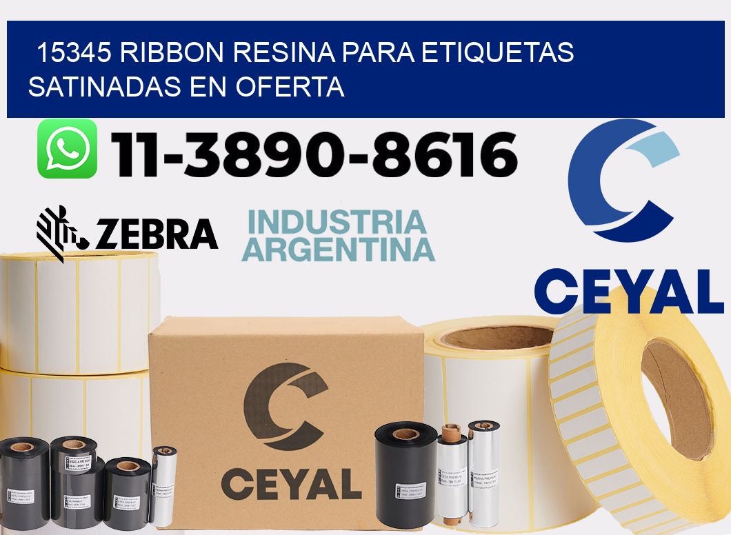 15345 ribbon resina para etiquetas satinadas en oferta