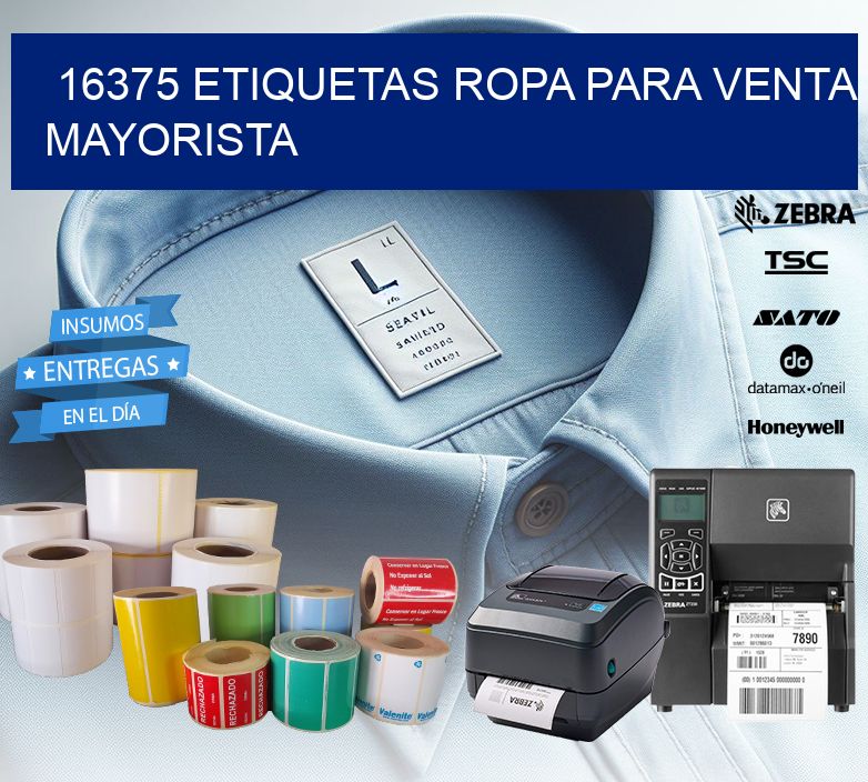 16375 Etiquetas ropa para venta mayorista