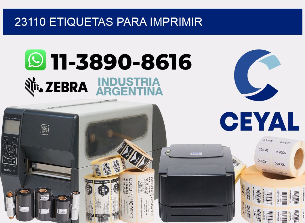 23110 etiquetas para imprimir
