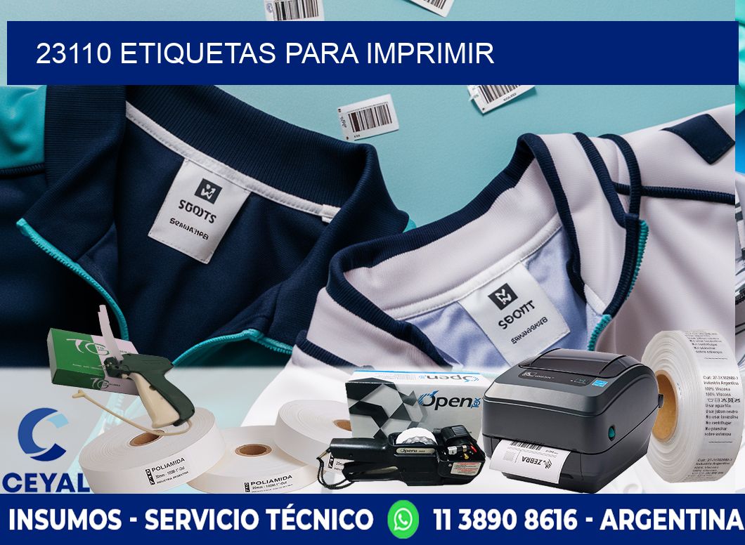 23110 etiquetas para imprimir