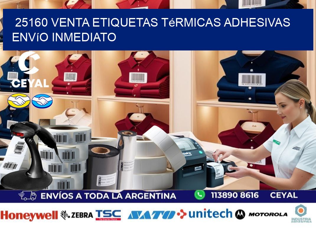 25160 venta etiquetas térmicas adhesivas envío inmediato