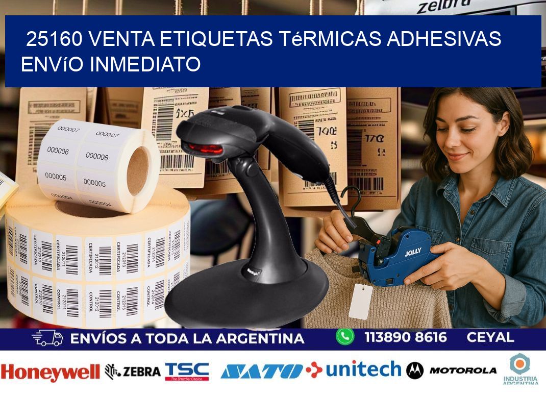 25160 venta etiquetas térmicas adhesivas envío inmediato