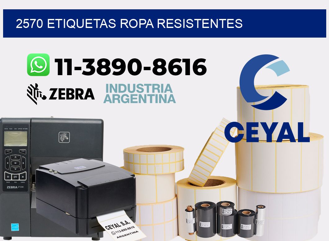 2570 Etiquetas ropa resistentes