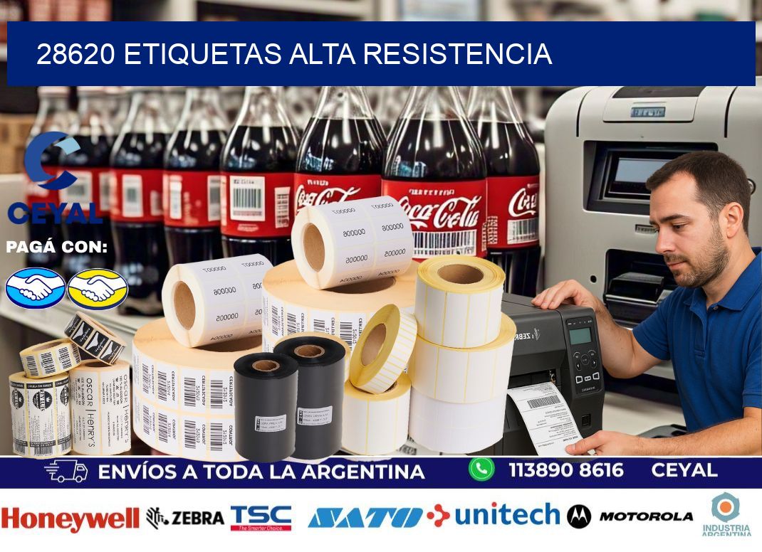 28620 etiquetas alta resistencia
