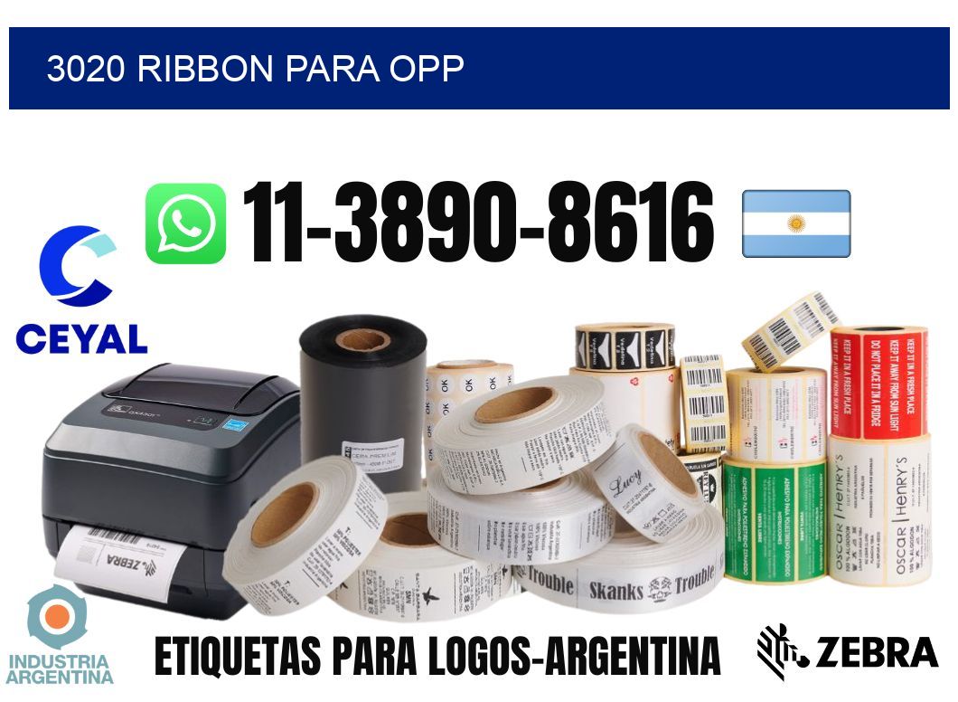 3020 ribbon para opp