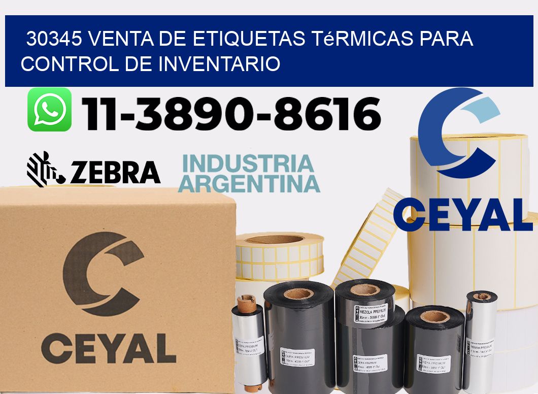 30345 venta de etiquetas térmicas para control de inventario